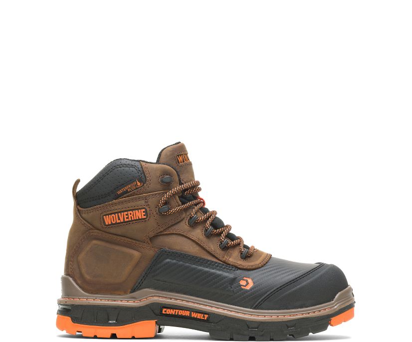 Bottes de Travail Wolverine Overpass CarbonMAX 6" Homme - Marron (TNM165703)